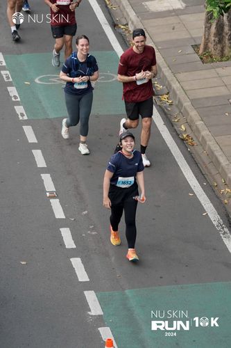 Race photo from Nu Skin Run 10K