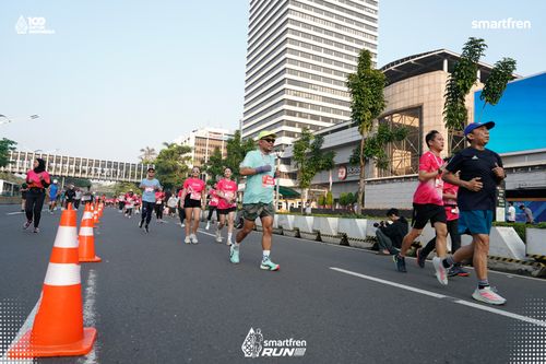 Race photo from Smartfren Run 2025 