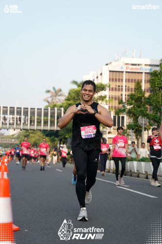 Race photo from Smartfren Run 2025 