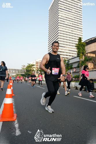 Race photo from Smartfren Run 2025 