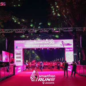 Race photo from SMARTFREN RUN 2026