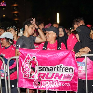 Race photo from SMARTFREN RUN 2026