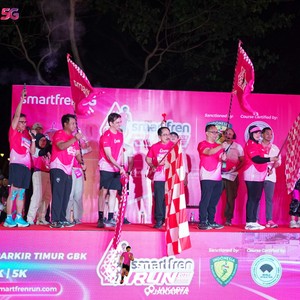 Race photo from SMARTFREN RUN 2026