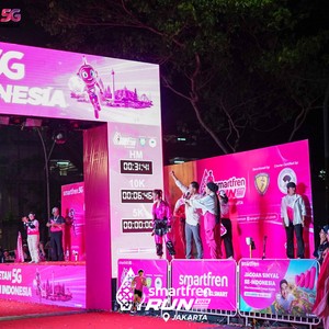 Race photo from SMARTFREN RUN 2026