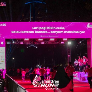 Race photo from SMARTFREN RUN 2026