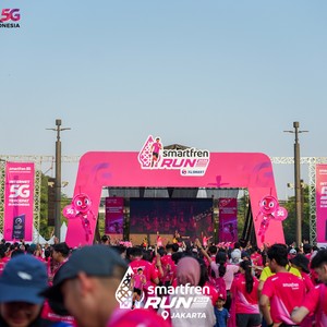 Race photo from SMARTFREN RUN 2026