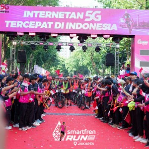 Race photo from SMARTFREN RUN 2026