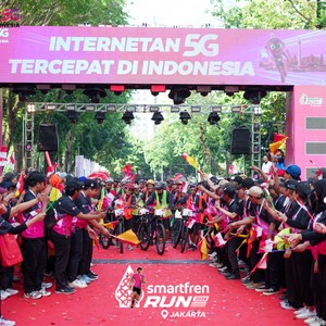 Race photo from SMARTFREN RUN 2026