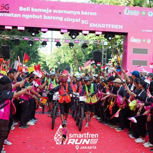 Race photo from SMARTFREN RUN 2026