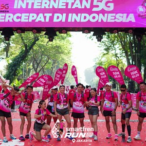 Race photo from SMARTFREN RUN 2026