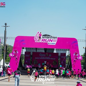 Race photo from SMARTFREN RUN 2026