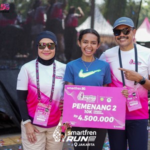 Race photo from SMARTFREN RUN 2026