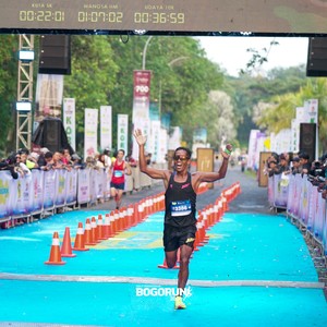 Race photo from BOGORUN 2026