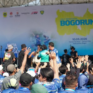 Race photo from BOGORUN 2026