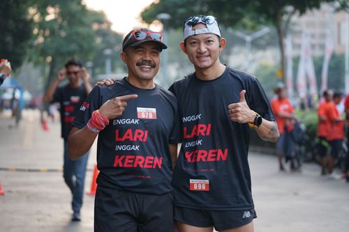 Race photo from Soft Launching Buku "Enggak Lari, Enggak Keren" & IdeaRun