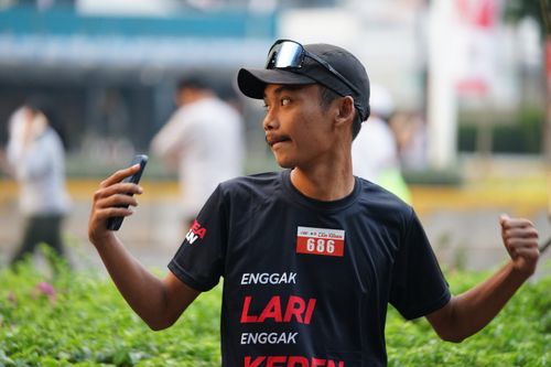 Race photo from Soft Launching Buku "Enggak Lari, Enggak Keren" & IdeaRun