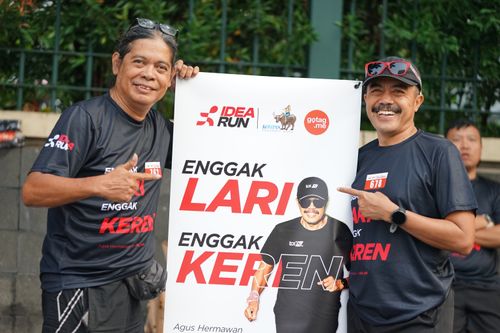 Race photo from Soft Launching Buku "Enggak Lari, Enggak Keren" & IdeaRun