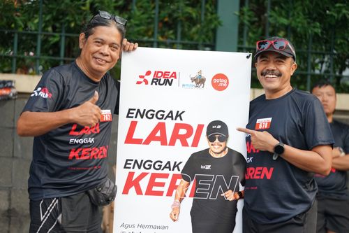 Race photo from Soft Launching Buku "Enggak Lari, Enggak Keren" & IdeaRun