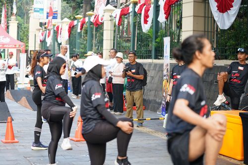 Race photo from Soft Launching Buku "Enggak Lari, Enggak Keren" & IdeaRun