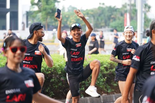Race photo from Soft Launching Buku "Enggak Lari, Enggak Keren" & IdeaRun