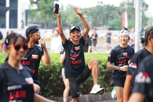 Race photo from Soft Launching Buku "Enggak Lari, Enggak Keren" & IdeaRun
