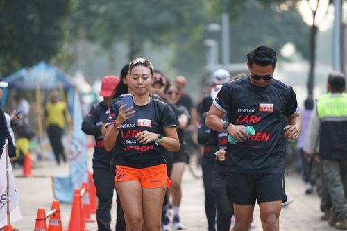 Race photo from Soft Launching Buku "Enggak Lari, Enggak Keren" & IdeaRun