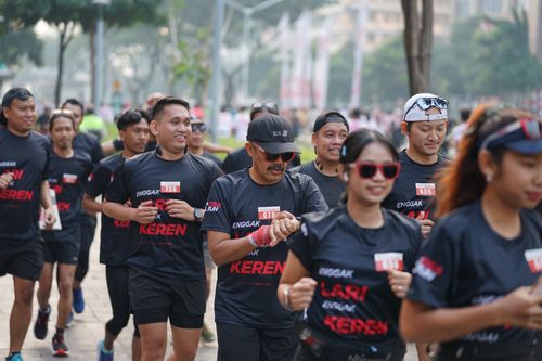 Race photo from Soft Launching Buku "Enggak Lari, Enggak Keren" & IdeaRun