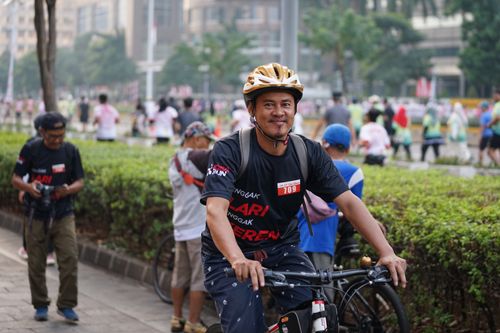 Race photo from Soft Launching Buku "Enggak Lari, Enggak Keren" & IdeaRun