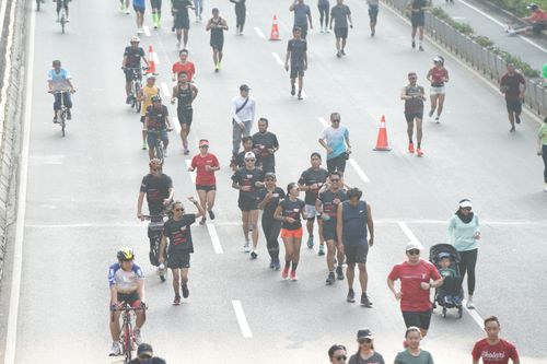 Race photo from Soft Launching Buku "Enggak Lari, Enggak Keren" & IdeaRun