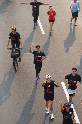 Race photo from Soft Launching Buku "Enggak Lari, Enggak Keren" & IdeaRun