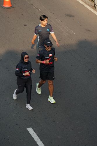 Race photo from Soft Launching Buku "Enggak Lari, Enggak Keren" & IdeaRun
