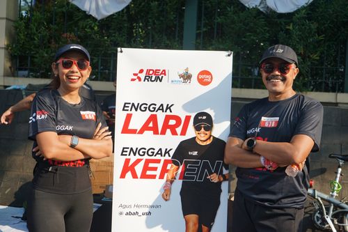 Race photo from Soft Launching Buku "Enggak Lari, Enggak Keren" & IdeaRun