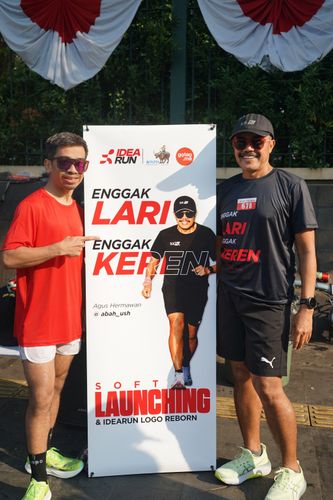 Race photo from Soft Launching Buku "Enggak Lari, Enggak Keren" & IdeaRun