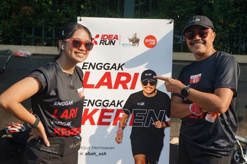 Race photo from Soft Launching Buku "Enggak Lari, Enggak Keren" & IdeaRun