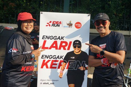 Race photo from Soft Launching Buku "Enggak Lari, Enggak Keren" & IdeaRun