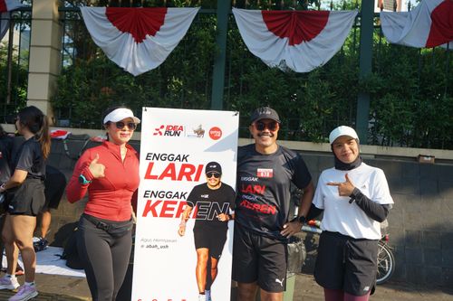 Race photo from Soft Launching Buku "Enggak Lari, Enggak Keren" & IdeaRun