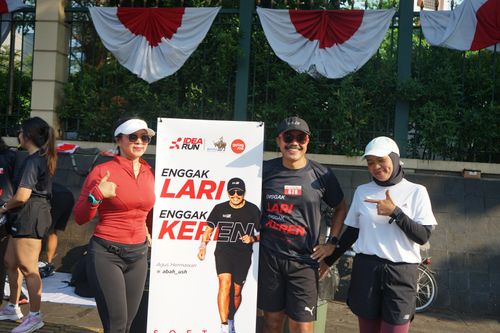 Race photo from Soft Launching Buku "Enggak Lari, Enggak Keren" & IdeaRun