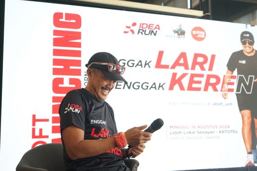 Race photo from Soft Launching Buku "Enggak Lari, Enggak Keren" & IdeaRun