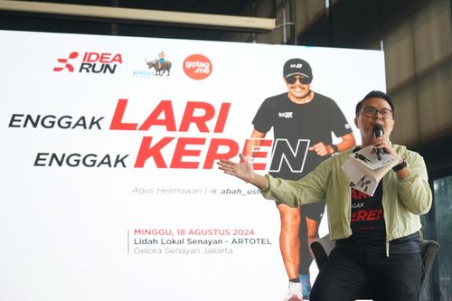 Race photo from Soft Launching Buku "Enggak Lari, Enggak Keren" & IdeaRun