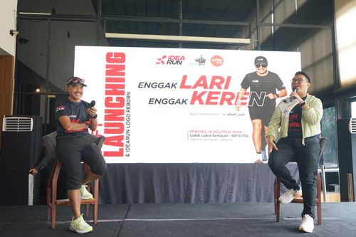 Race photo from Soft Launching Buku "Enggak Lari, Enggak Keren" & IdeaRun