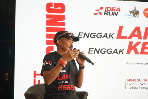 Race photo from Soft Launching Buku "Enggak Lari, Enggak Keren" & IdeaRun