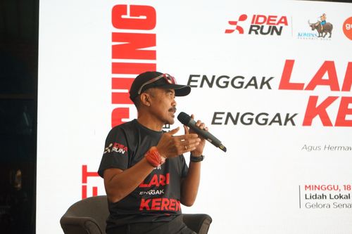 Race photo from Soft Launching Buku "Enggak Lari, Enggak Keren" & IdeaRun