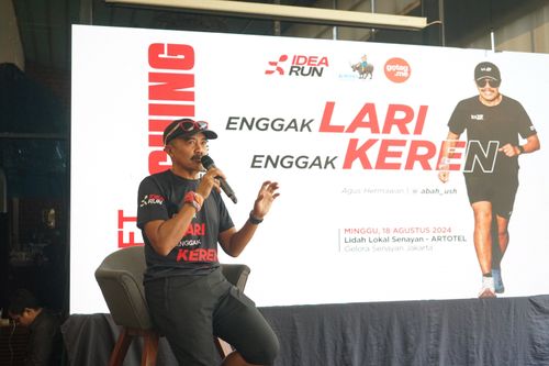 Race photo from Soft Launching Buku "Enggak Lari, Enggak Keren" & IdeaRun