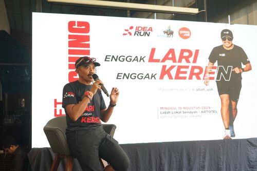 Race photo from Soft Launching Buku "Enggak Lari, Enggak Keren" & IdeaRun