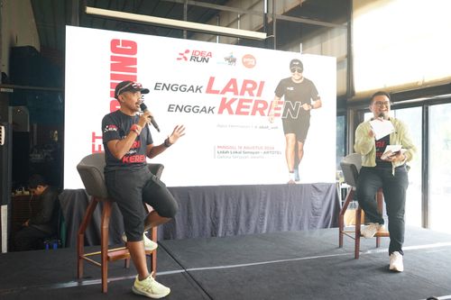 Race photo from Soft Launching Buku "Enggak Lari, Enggak Keren" & IdeaRun
