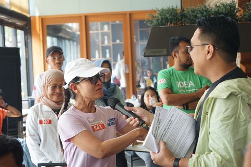 Race photo from Soft Launching Buku "Enggak Lari, Enggak Keren" & IdeaRun