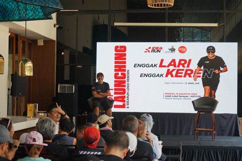 Race photo from Soft Launching Buku "Enggak Lari, Enggak Keren" & IdeaRun