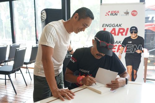 Race photo from Soft Launching Buku "Enggak Lari, Enggak Keren" & IdeaRun