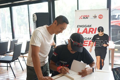 Race photo from Soft Launching Buku "Enggak Lari, Enggak Keren" & IdeaRun