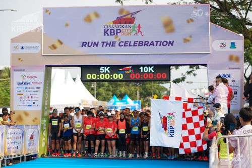 Race photo from CISANGKAN KBP CITY RUN 2025